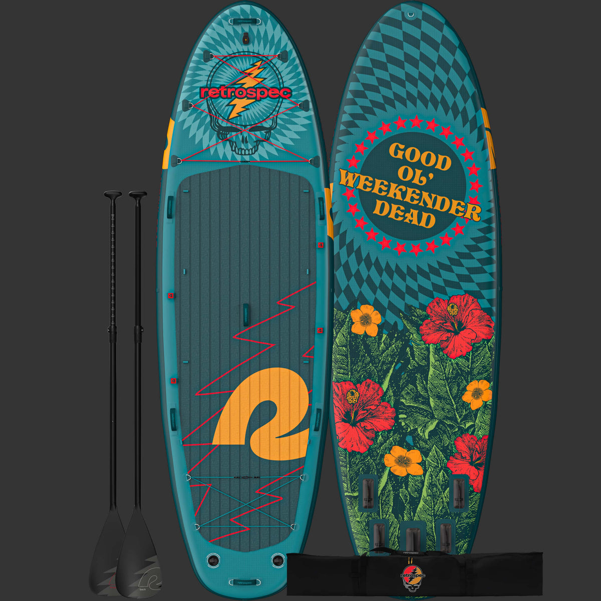 Weekender Crew Multi-Person Inflatable Stand Up Paddle Board 12’ | Retrospec