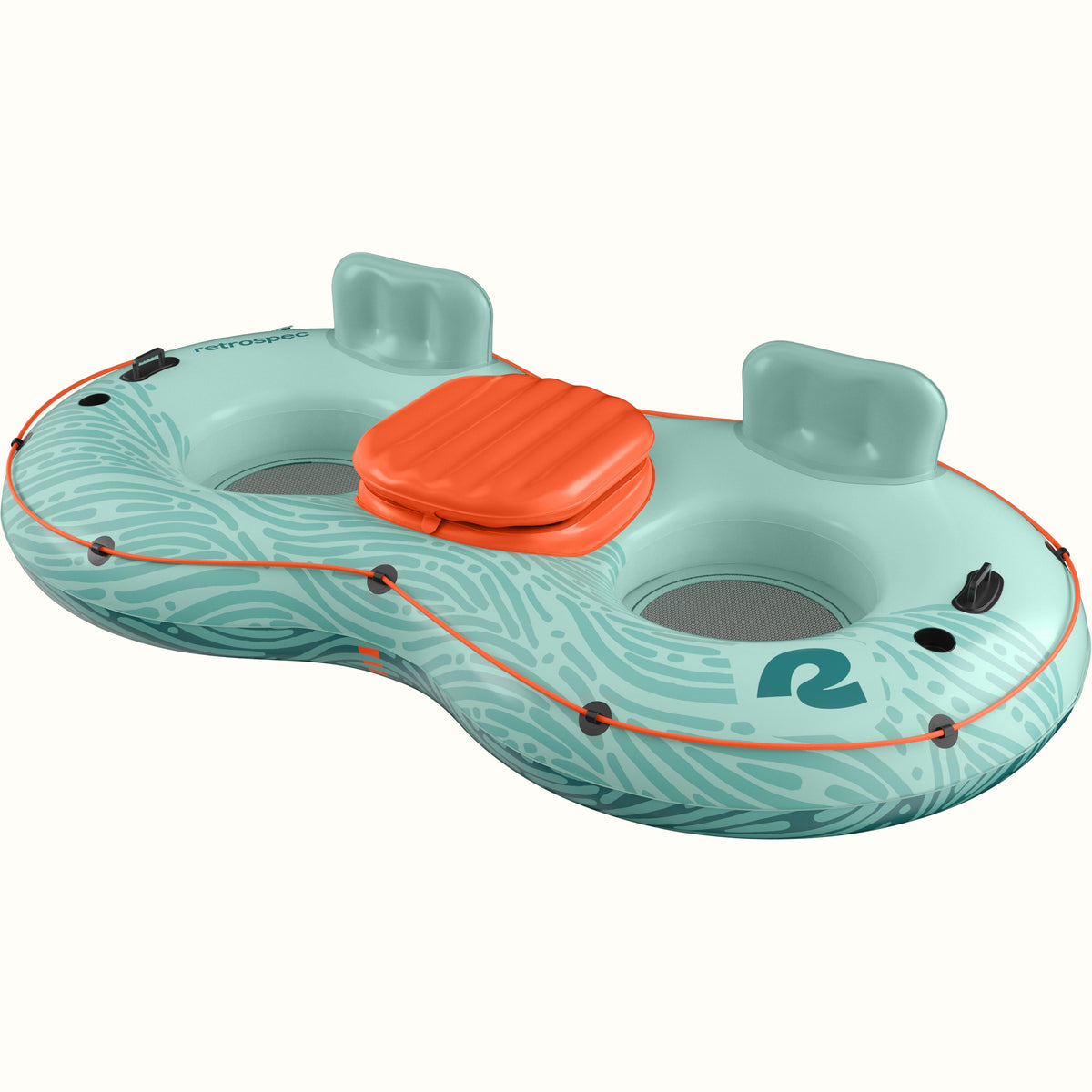 Siesta Float Double Inflatable River Tube 90” | Retrospec