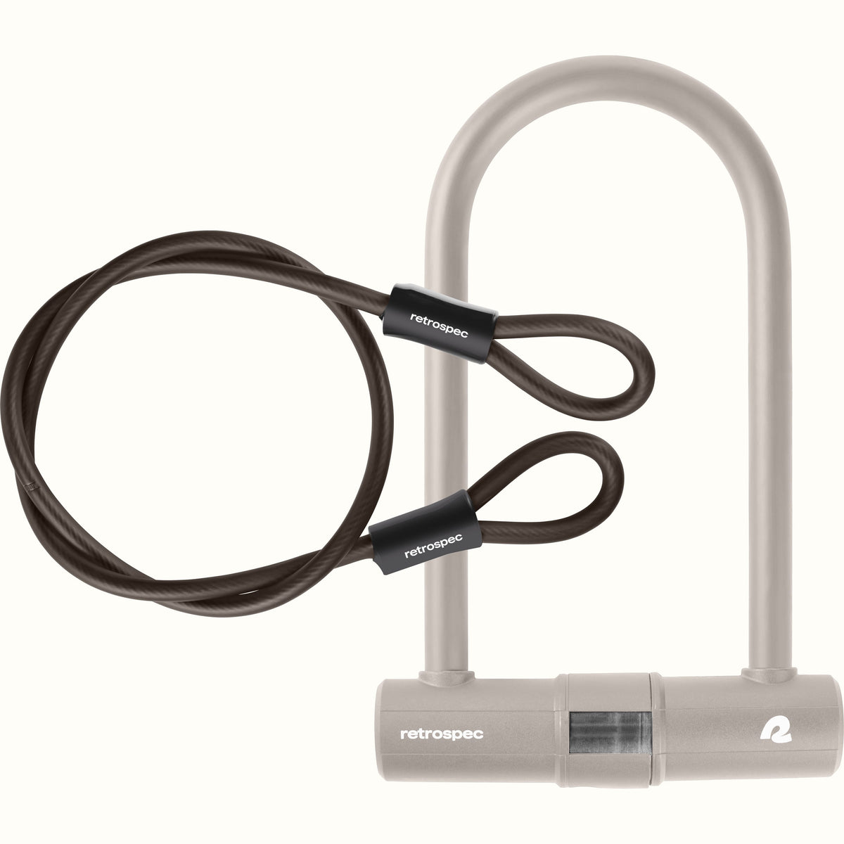 Lookout U-Lock Bike Lock With Cable - 14mm | Retrospec