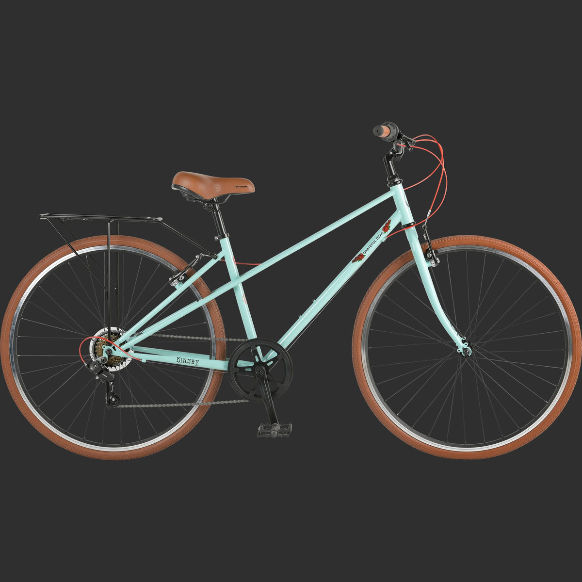 Grateful Dead Kinney Mixte City Bike - 7 Speed | Retrospec