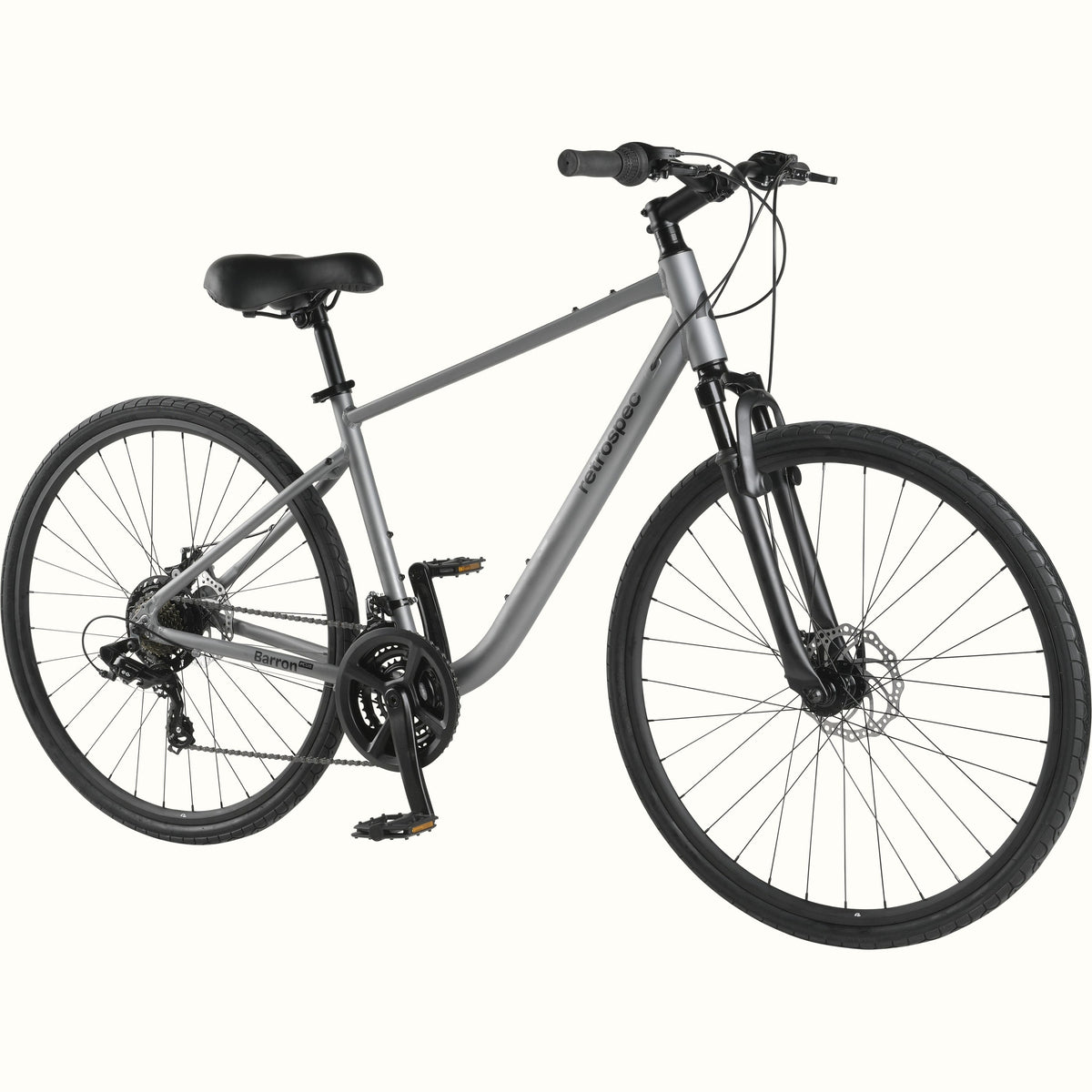 Barron Plus Comfort Hybrid Bike - 21 Speed | Retrospec