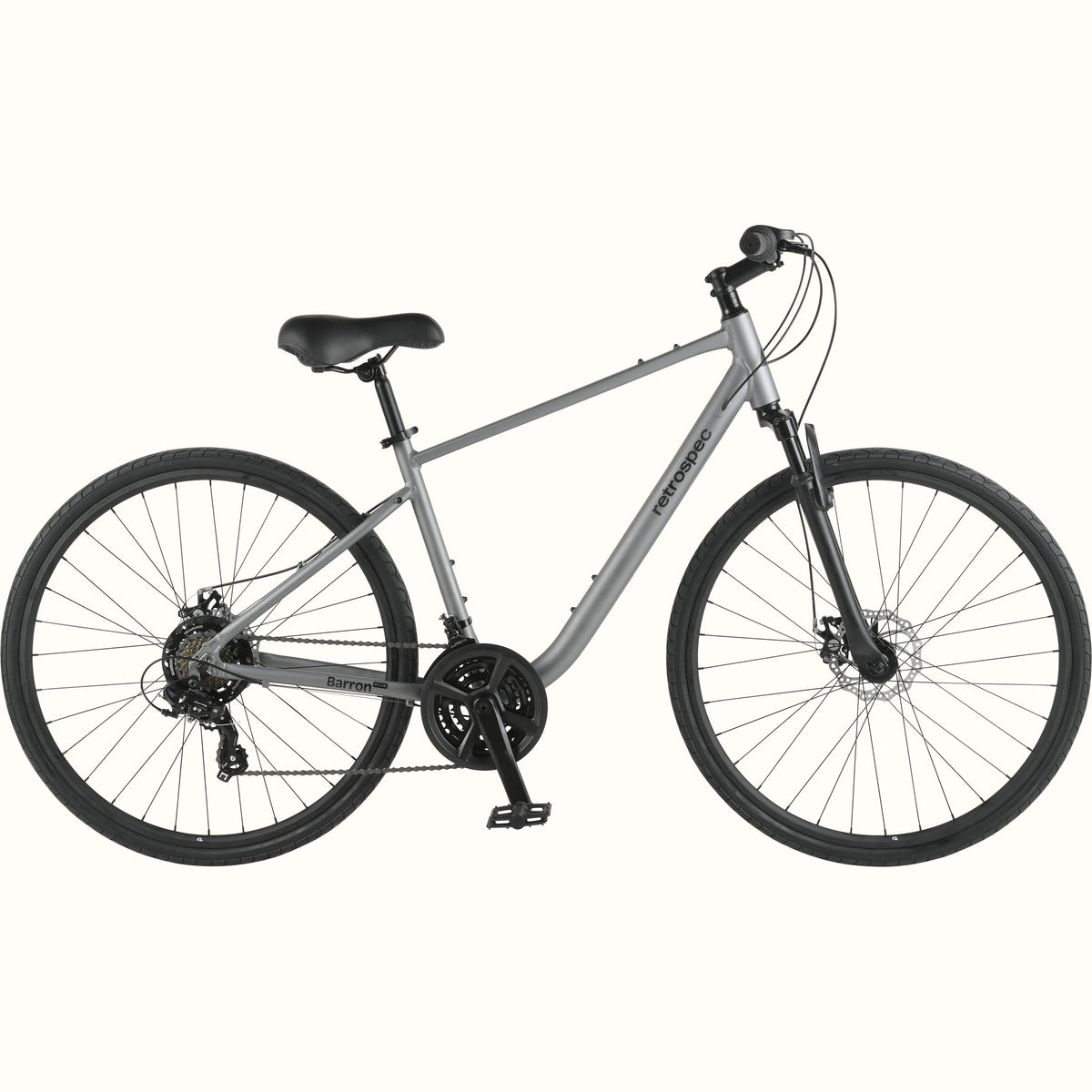 Barron Plus Comfort Hybrid Bike - 21 Speed | Retrospec