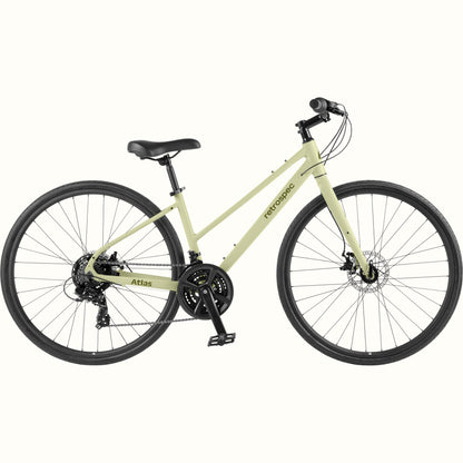 Atlas Fitness Hybrid Bike - Step Through 21 Speed | Retrospec