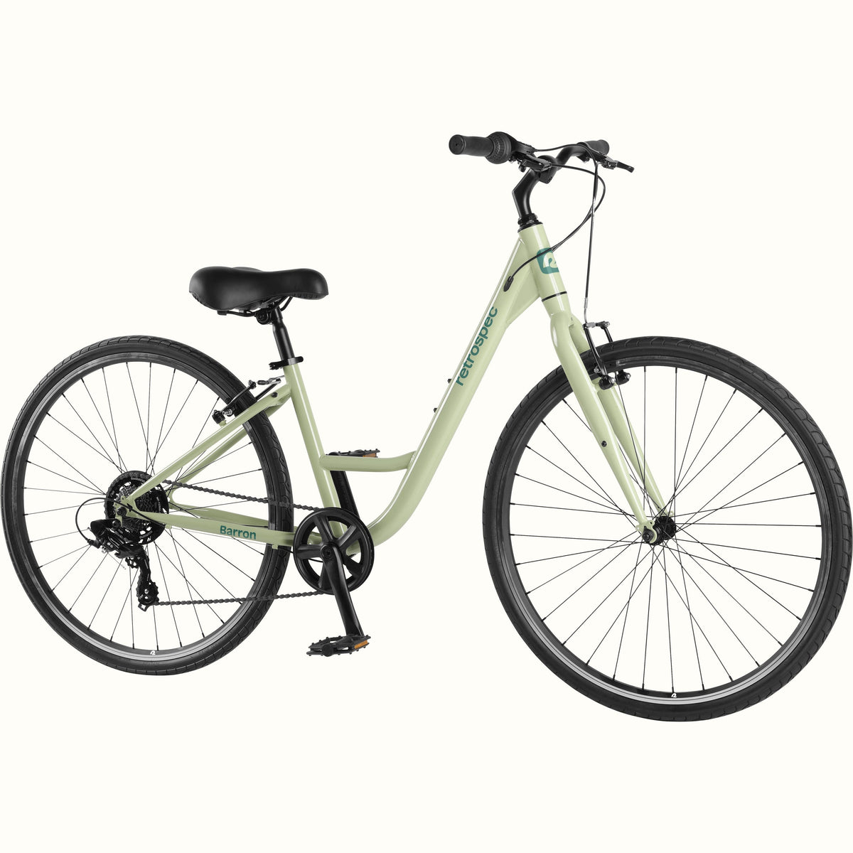 Barron Comfort Hybrid Bike - Step Through 7 Speed | Retrospec