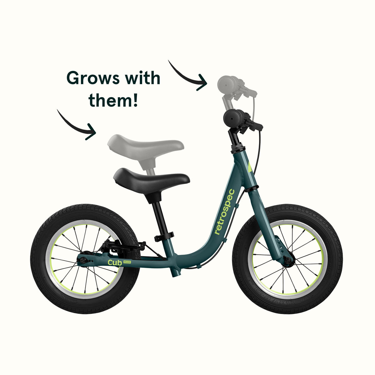 Cub Plus 12" Kids Balance Bike (18 mos-4 yrs) | Retrospec