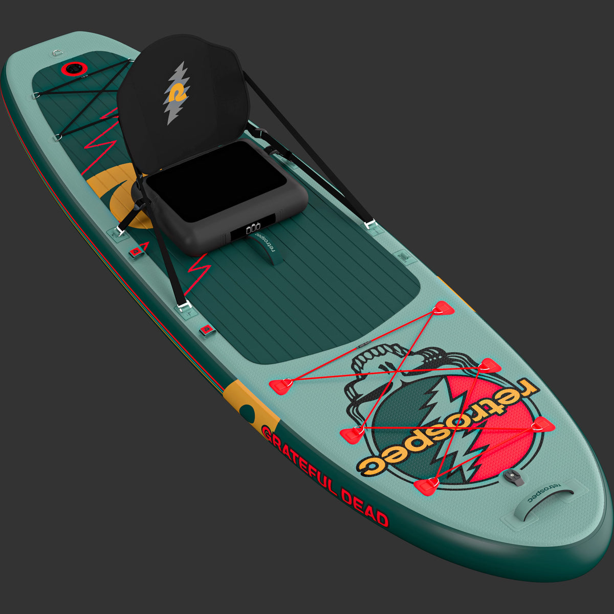 Grateful Dead Weekender Plus Inflatable Stand Up Paddle Board Kayak Hybrid 10'6" | Retrospec