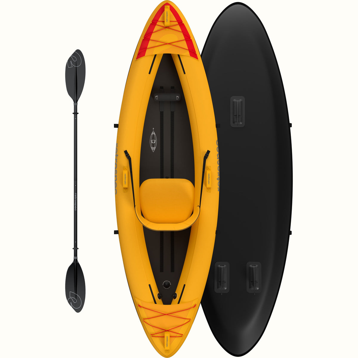 Coaster Inflatable Kayak - Single | Retrospec
