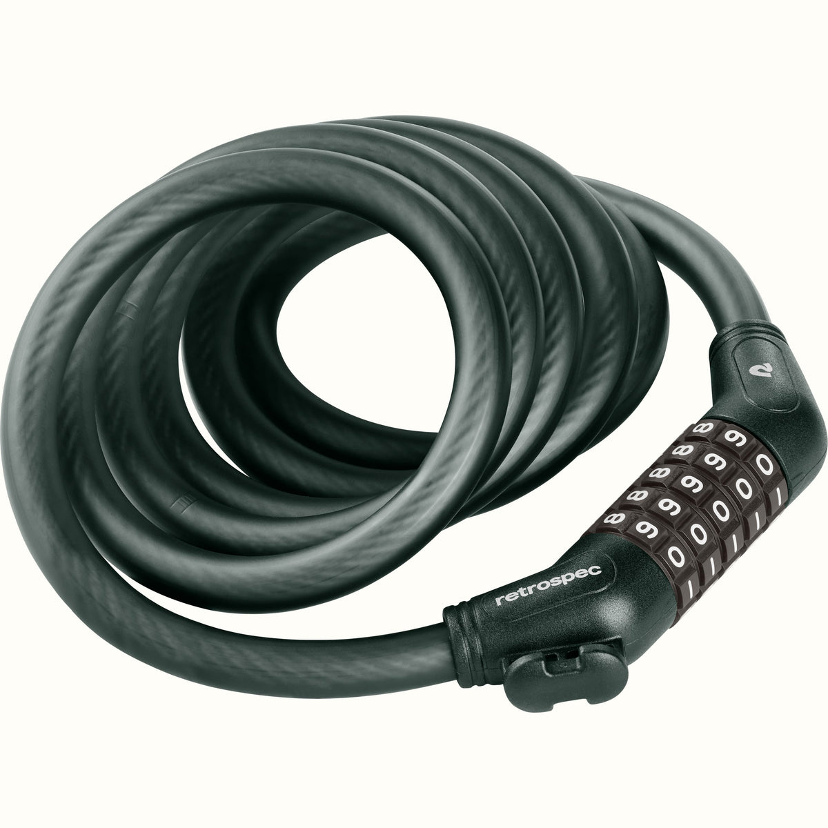 Grizzly Plus Integrated Combo Cable Bike Lock - 12mm | Retrospec