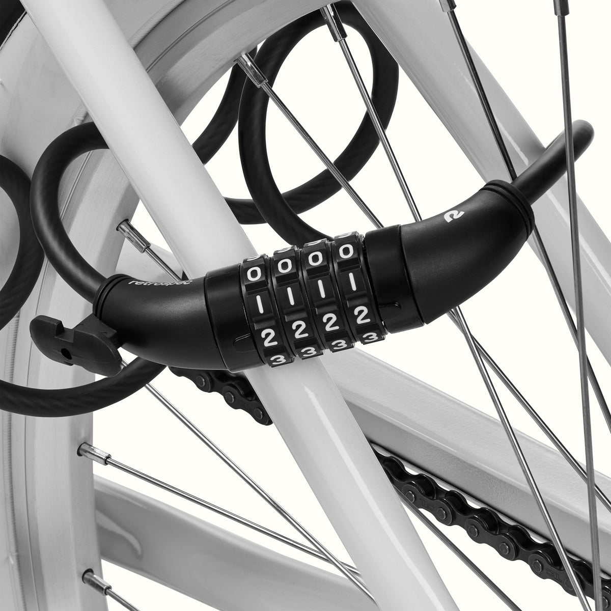 Grizzly Integrated Combo Cable Bike Lock - 8mm | Retrospec